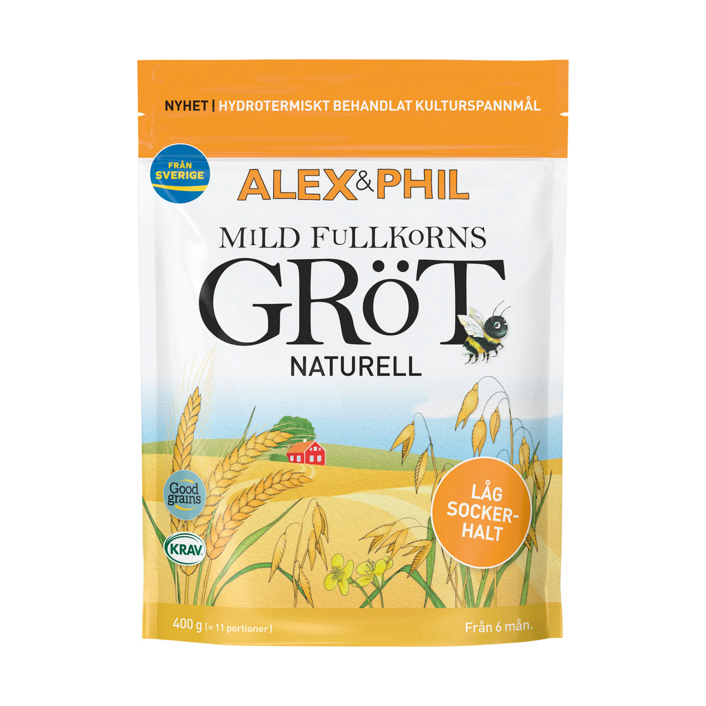 Mild fullkornsgröt, naturell (400 g, 6+ mån.)
