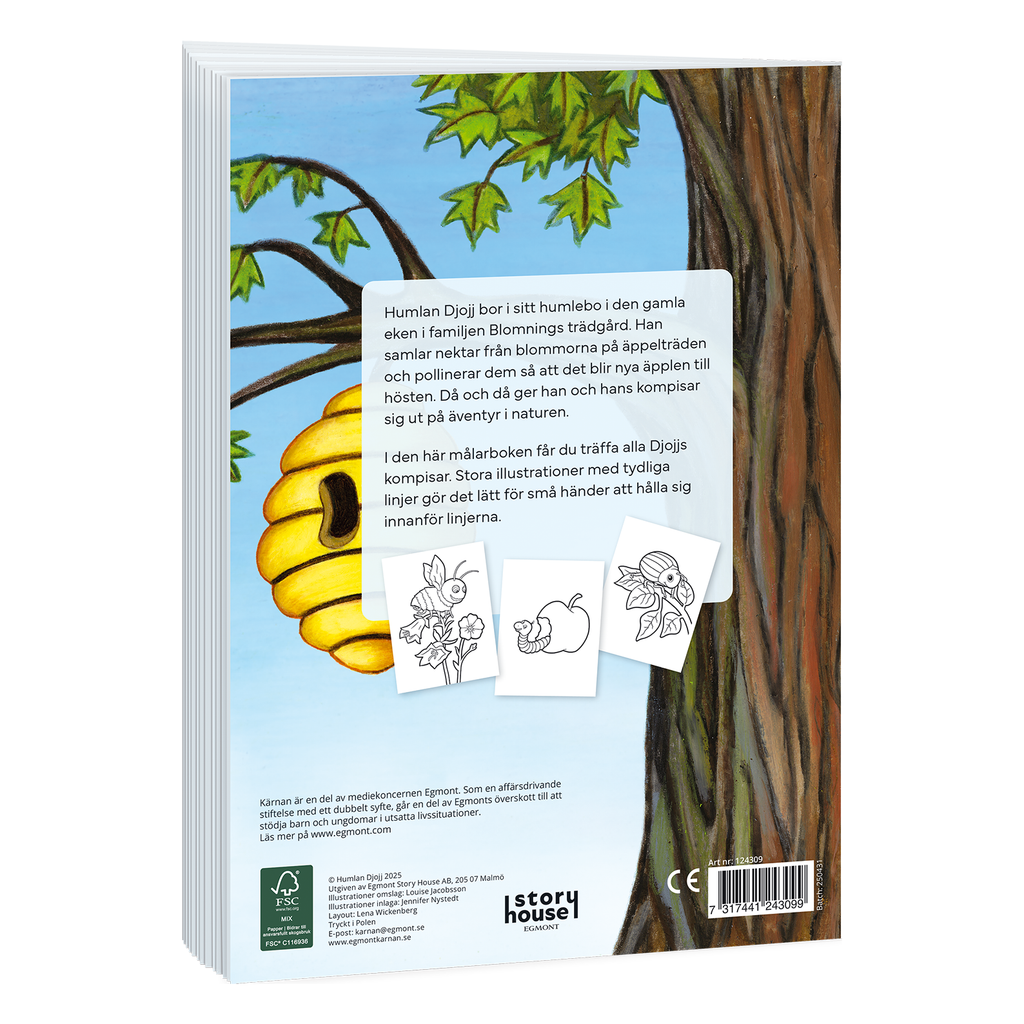 Humlan Djojj -  Min första målarbok