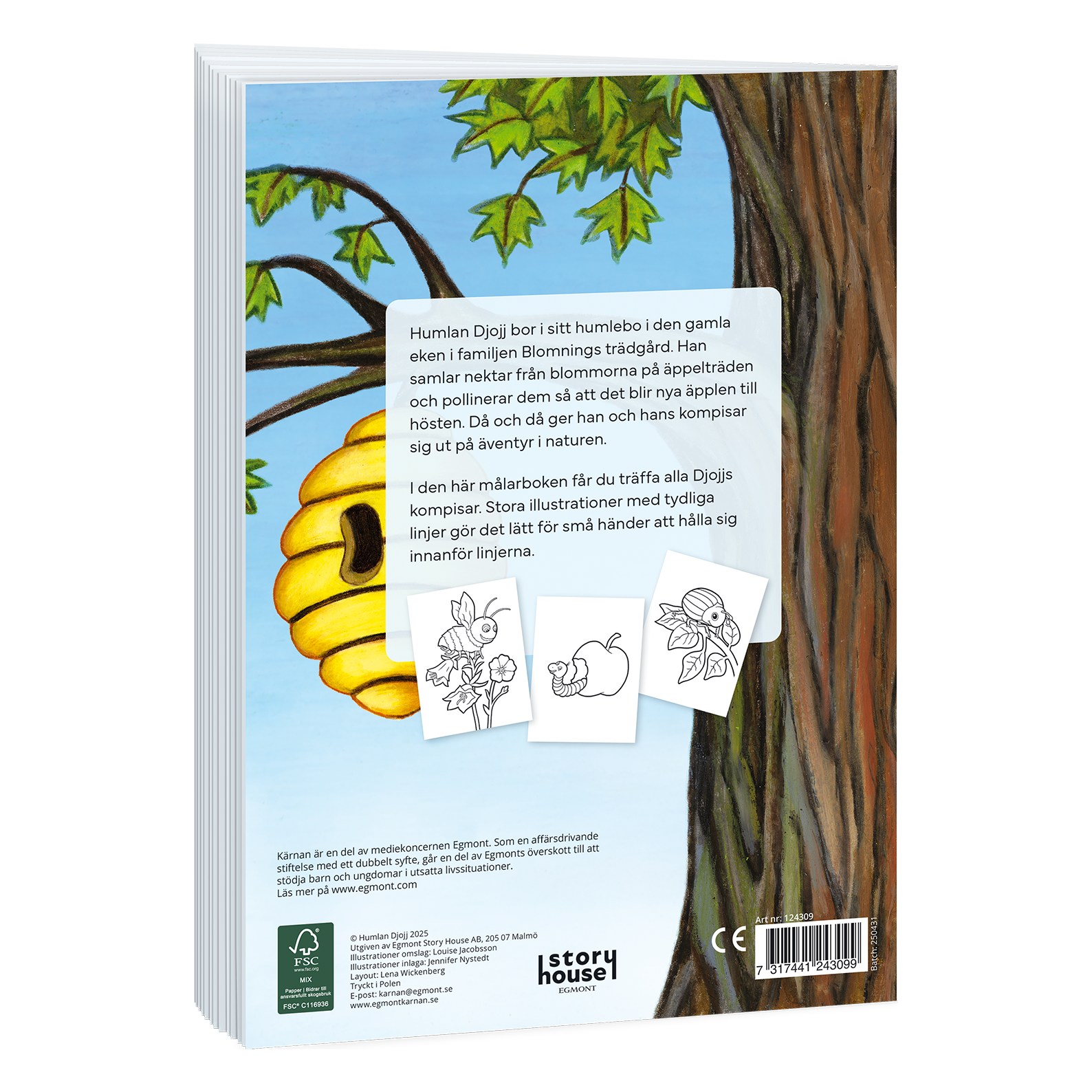 Humlan Djojj -  Min första målarbok